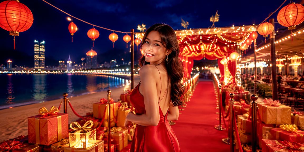 Không khí giải trí casino náo nhiệt tại chợ đêm Quy Nhơn với người chơi trẻ sôi động